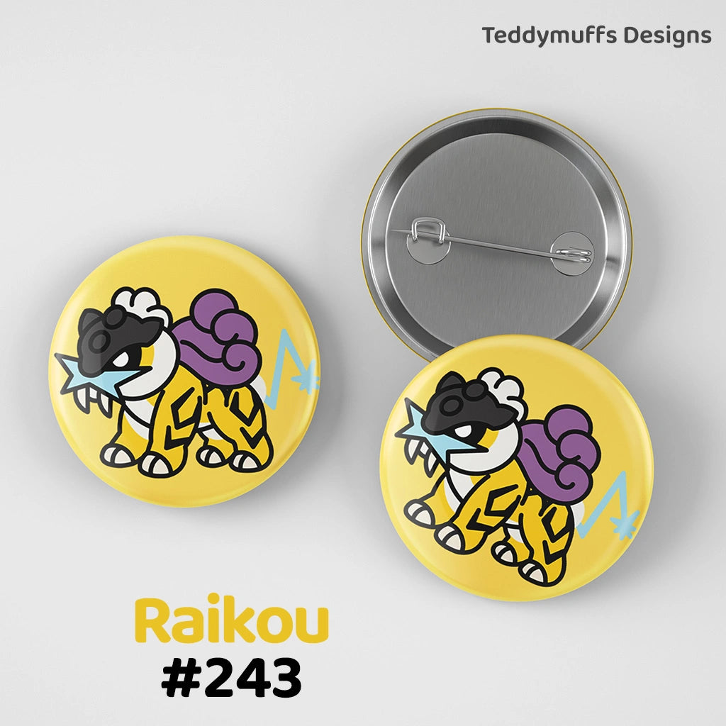 Raikou Button Pin