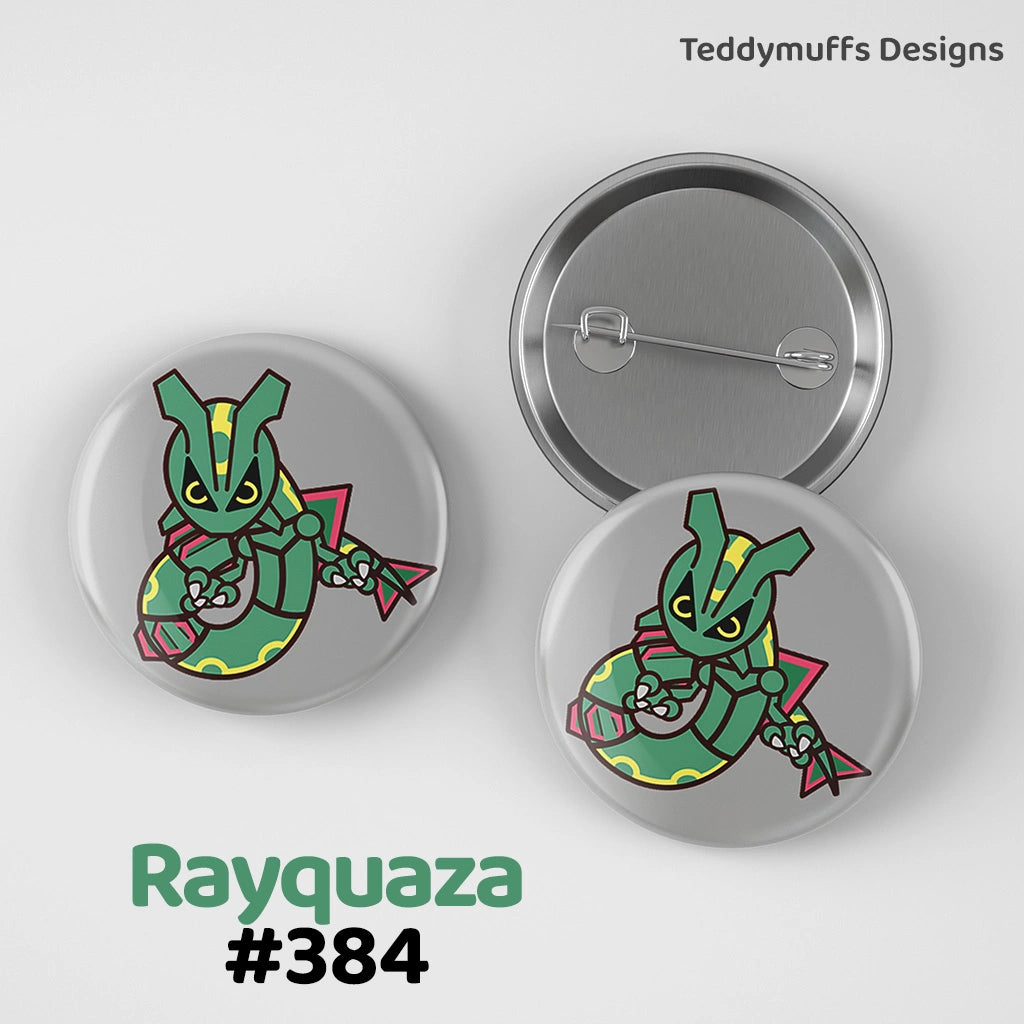 Rayquaza Button Pin