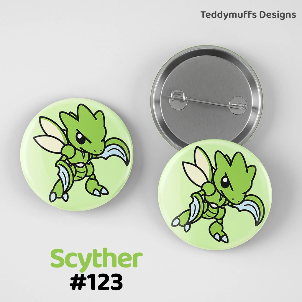 Scyther Button Pin