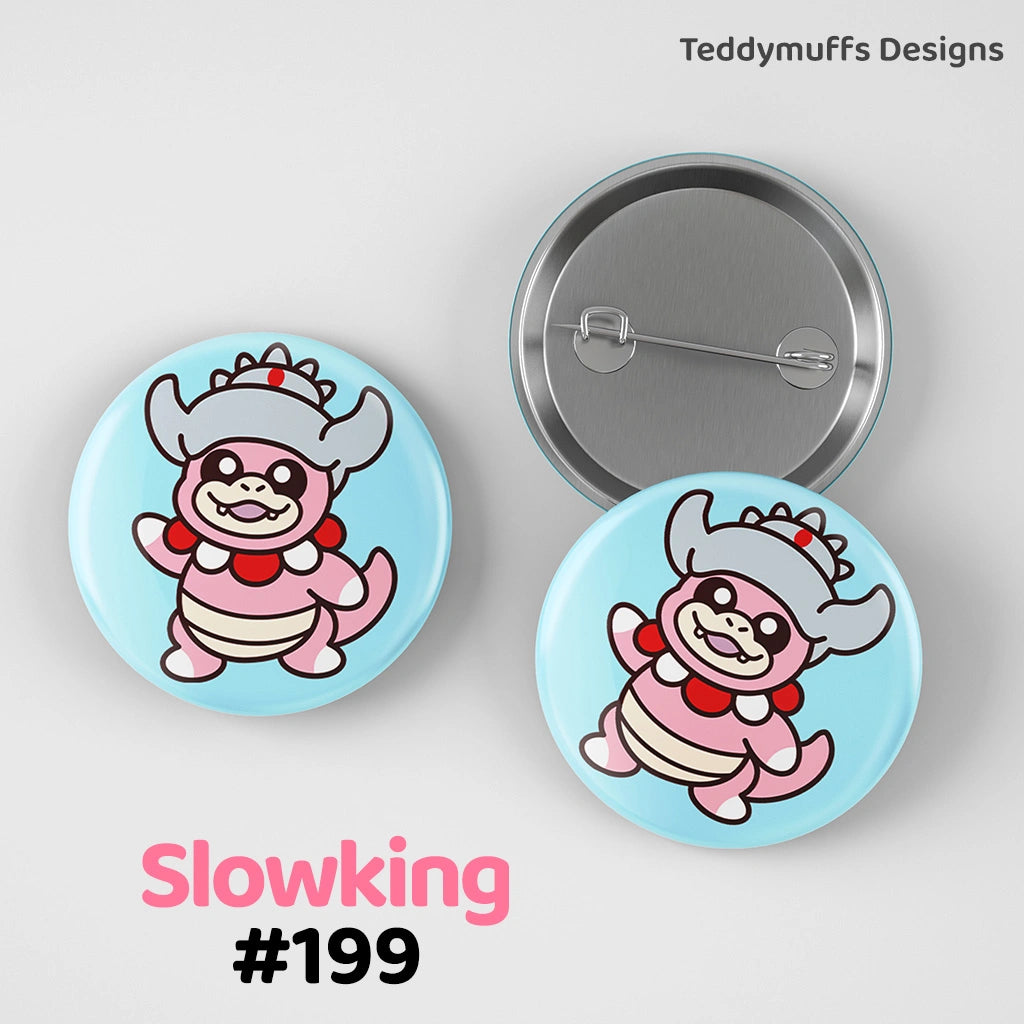 Slowking Button Pin