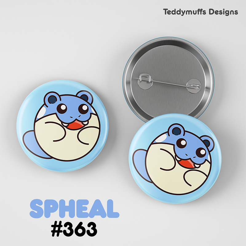 Spheal Button Pin