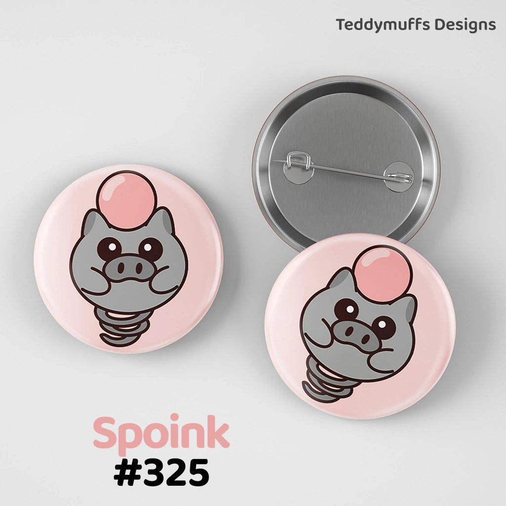 Spoink Button Pin