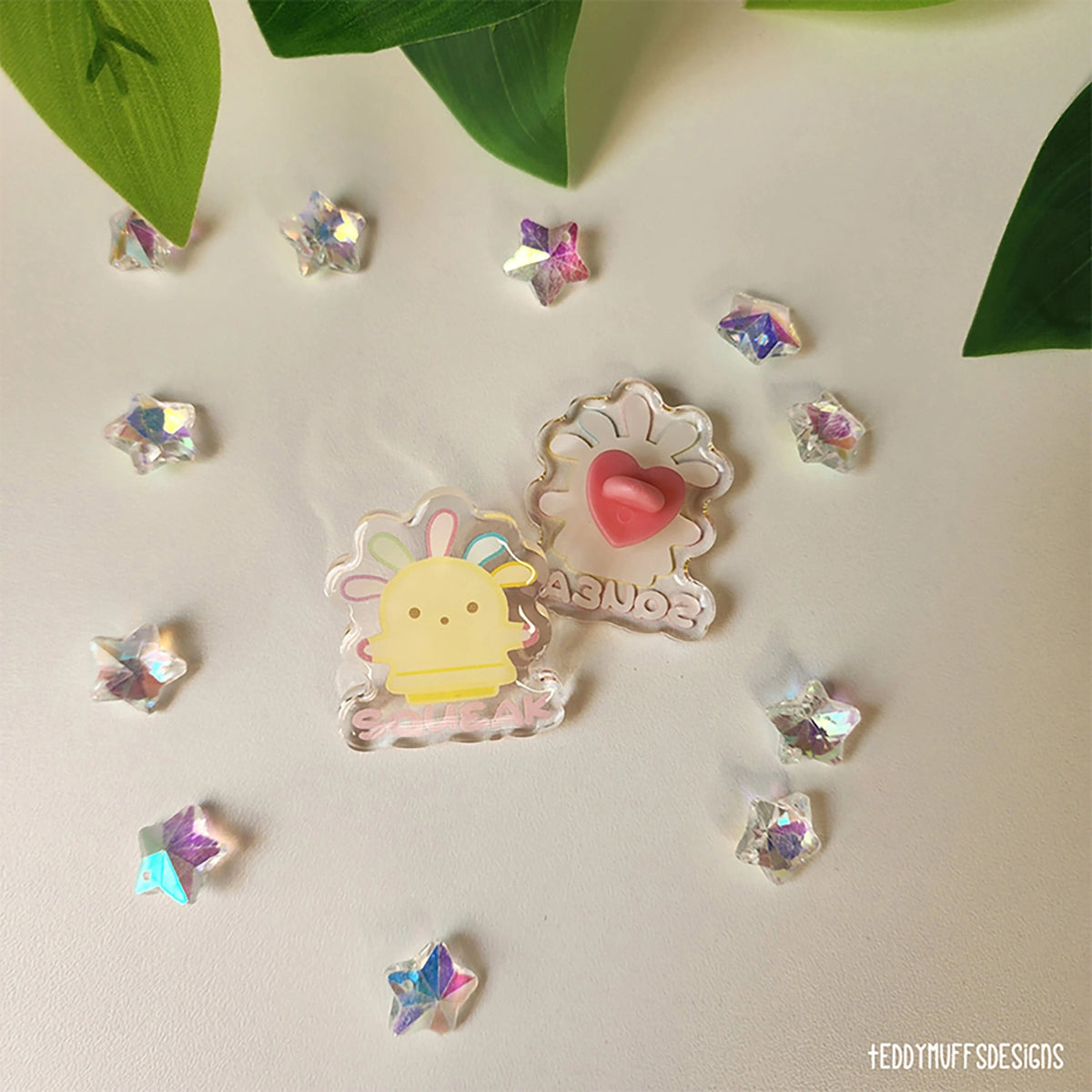 Squeakoid Acrylic Pin (Animal Crossing Inspired)