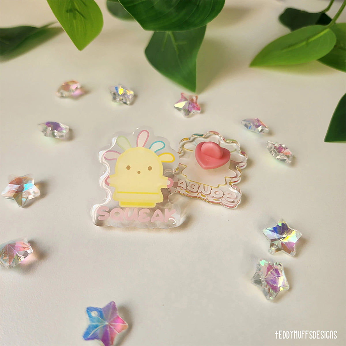 Squeakoid Acrylic Pin (Animal Crossing Inspired)