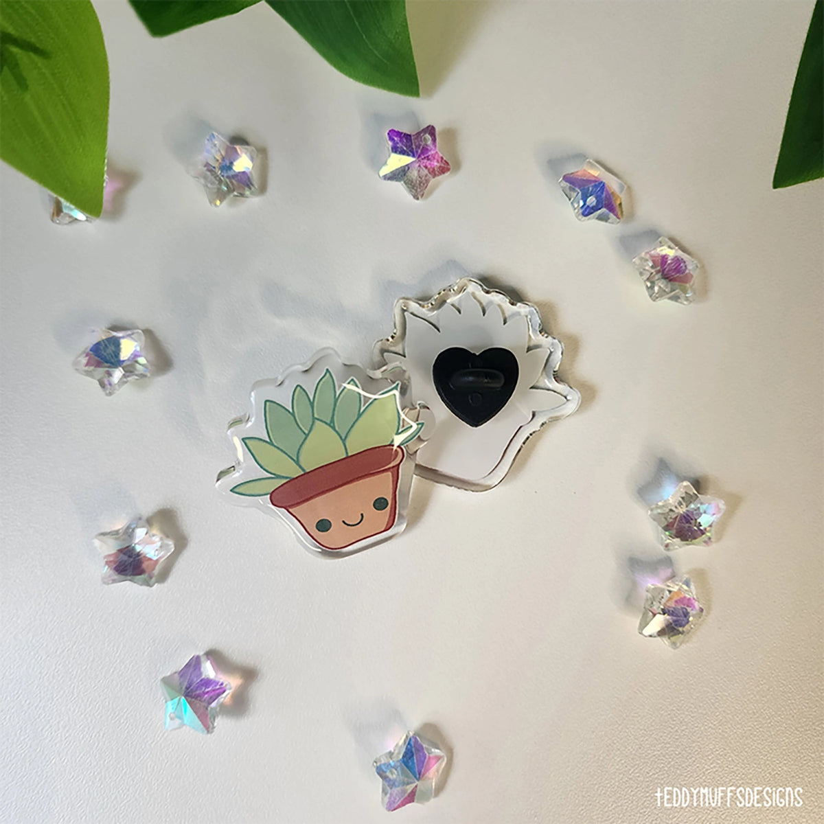 Succulent Acrylic Pin