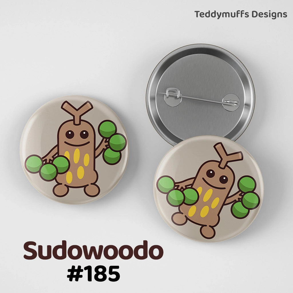 Sudowoodo Button Pin