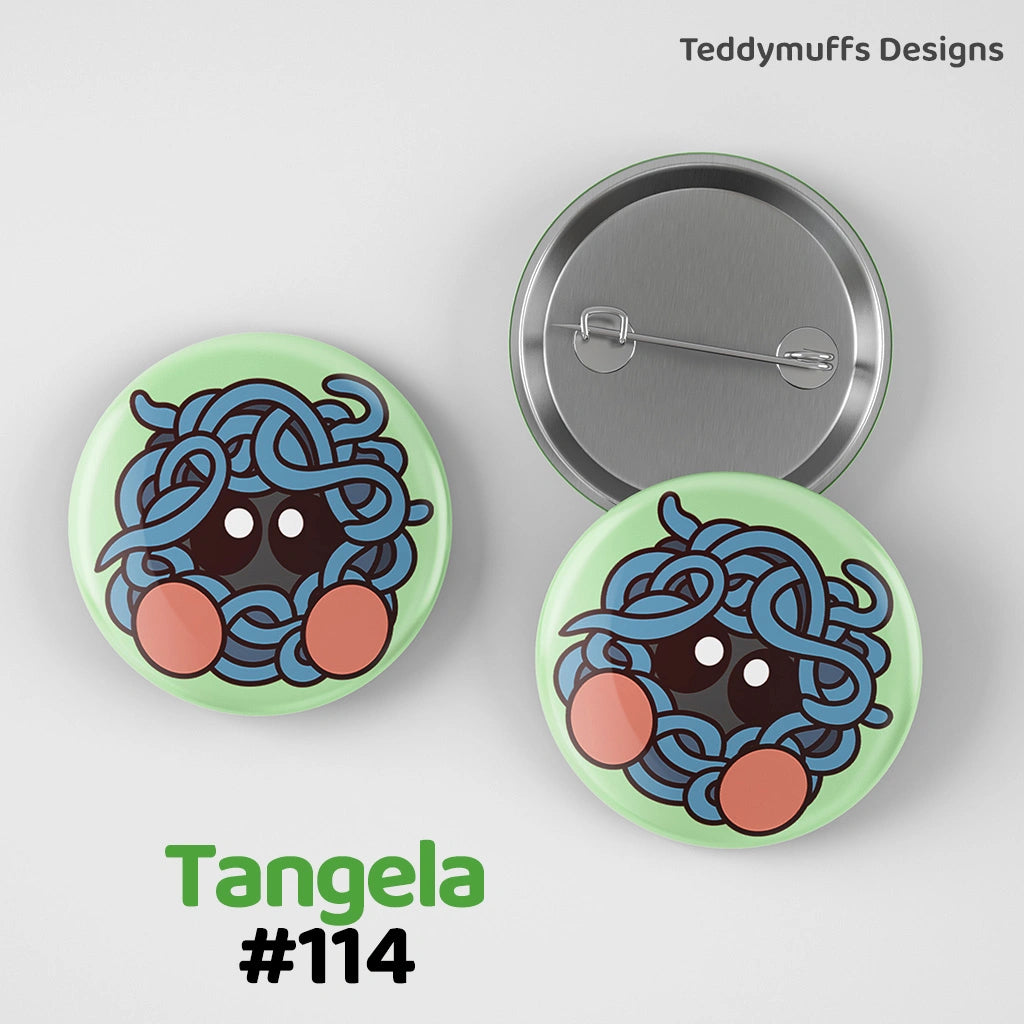 Tangela Button Pin
