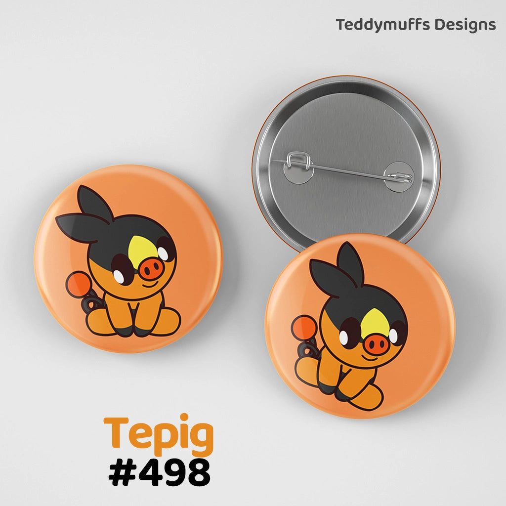 Tepig Button Pin