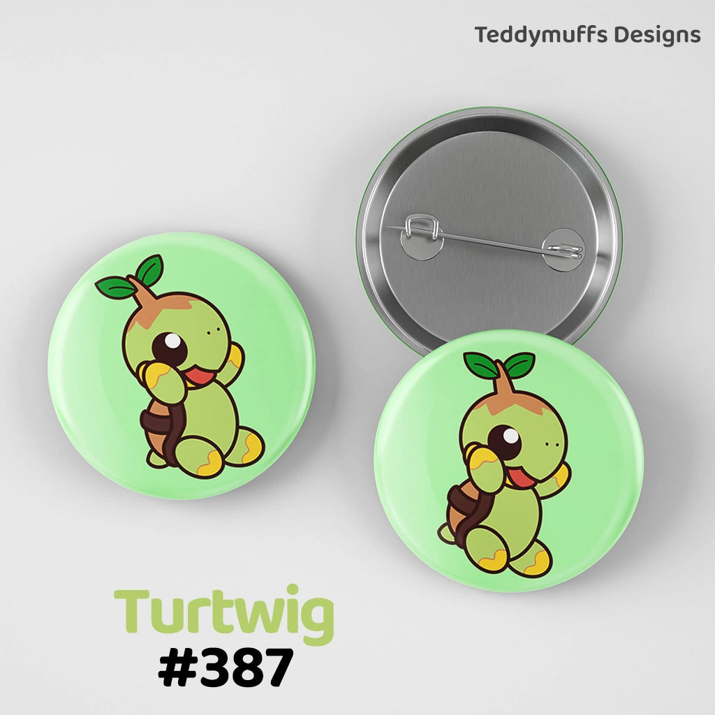 Turtwig Button Pin