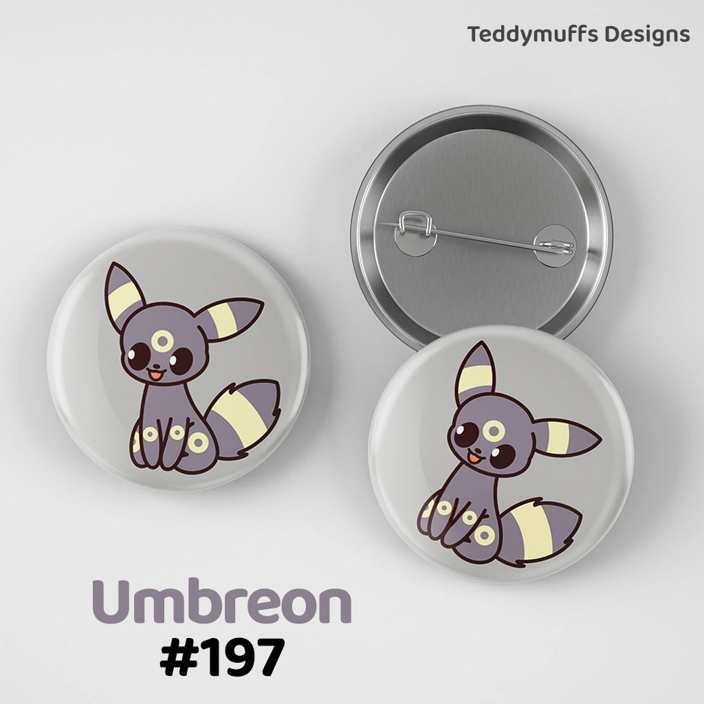 Umbreon Button Pin
