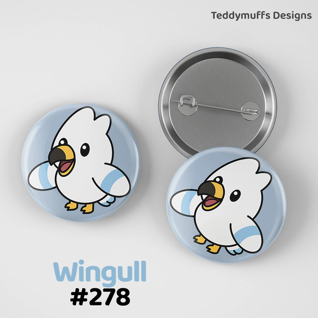 Wingull Button Pin