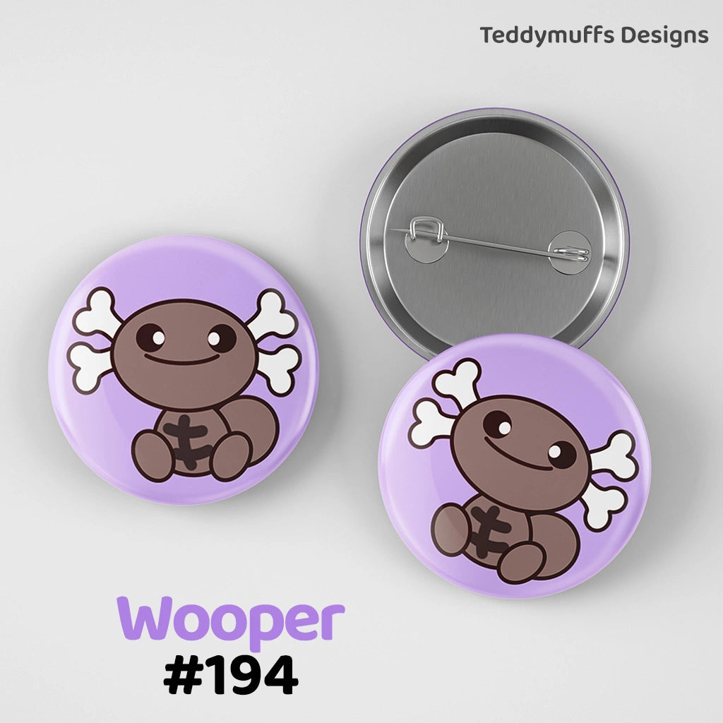 Wooper Button Pin (Paldea)