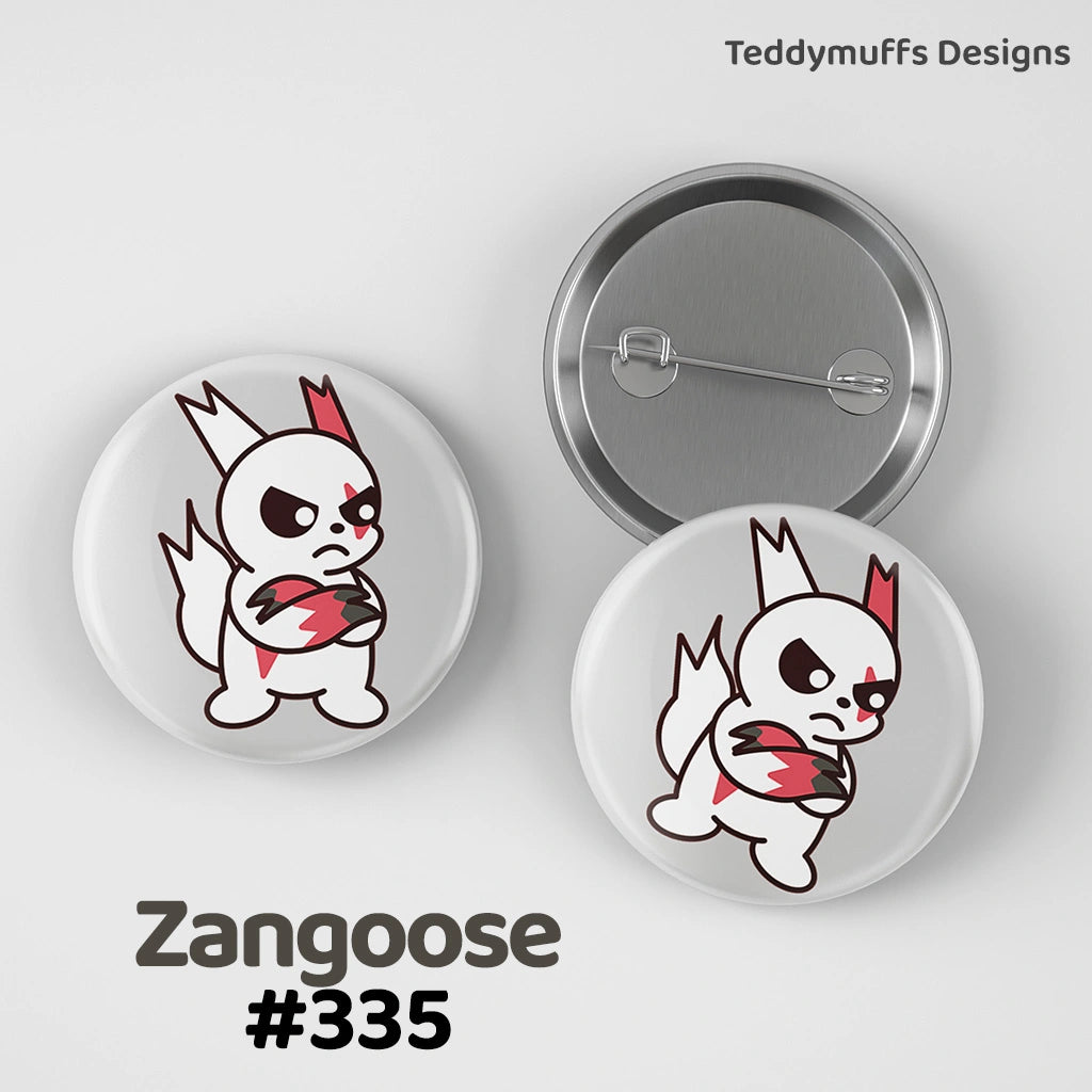 Zangoose Button Pin