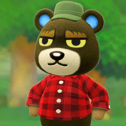 Grizzly Amiibo Card | Animal Crossing | Teddymuffs Designs