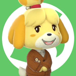 Isabelle Amiibo Card | Animal Crossing | Teddymuffs Designs